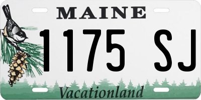 ME license plate 1175SJ
