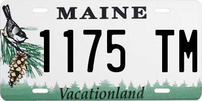 ME license plate 1175TM