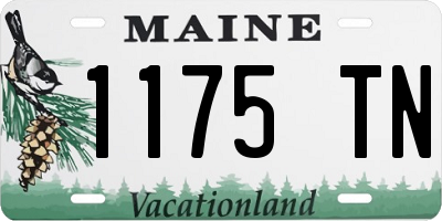 ME license plate 1175TN