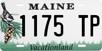 ME license plate 1175TP