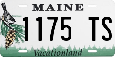 ME license plate 1175TS