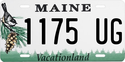 ME license plate 1175UG