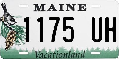 ME license plate 1175UH