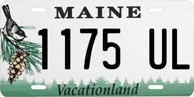 ME license plate 1175UL