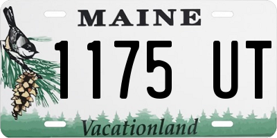 ME license plate 1175UT