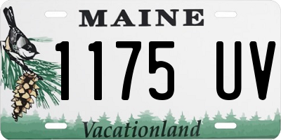 ME license plate 1175UV