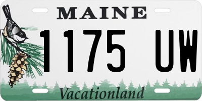 ME license plate 1175UW