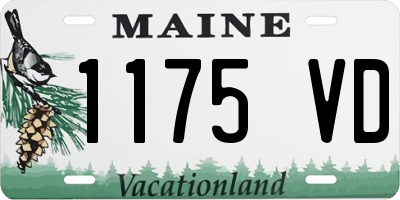 ME license plate 1175VD