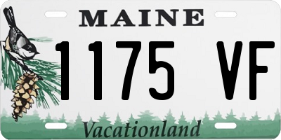 ME license plate 1175VF