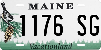 ME license plate 1176SG