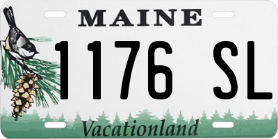 ME license plate 1176SL