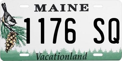 ME license plate 1176SQ