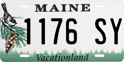 ME license plate 1176SY