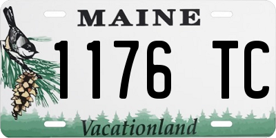 ME license plate 1176TC