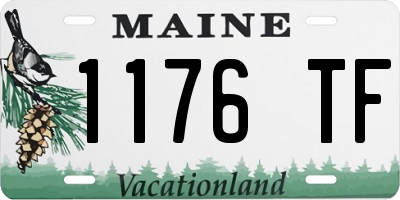 ME license plate 1176TF