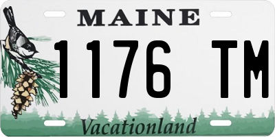 ME license plate 1176TM