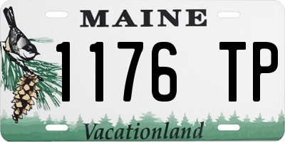 ME license plate 1176TP
