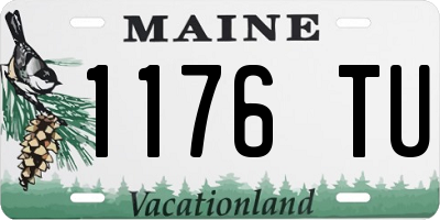 ME license plate 1176TU