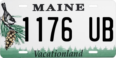 ME license plate 1176UB