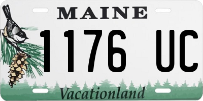 ME license plate 1176UC