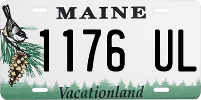 ME license plate 1176UL