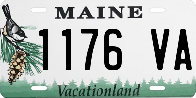 ME license plate 1176VA