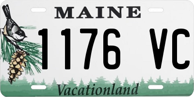ME license plate 1176VC