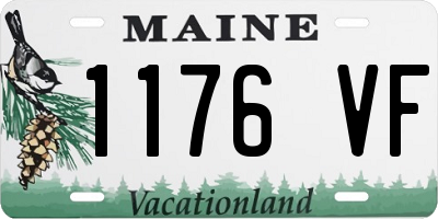 ME license plate 1176VF