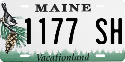 ME license plate 1177SH