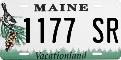 ME license plate 1177SR