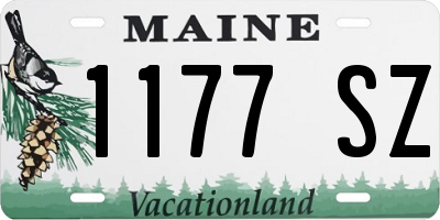ME license plate 1177SZ