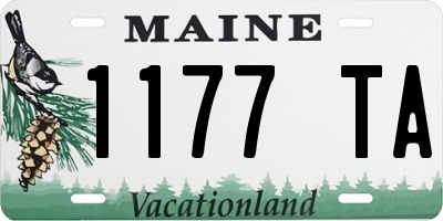 ME license plate 1177TA