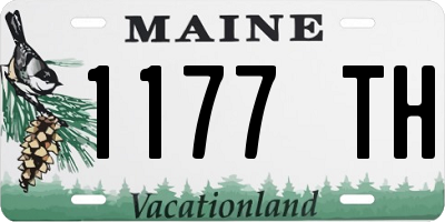 ME license plate 1177TH