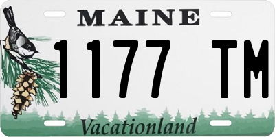 ME license plate 1177TM