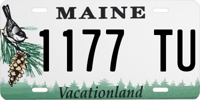 ME license plate 1177TU