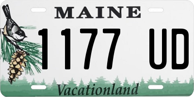 ME license plate 1177UD
