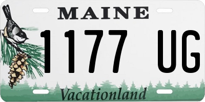 ME license plate 1177UG