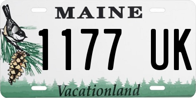 ME license plate 1177UK