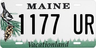 ME license plate 1177UR
