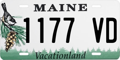 ME license plate 1177VD
