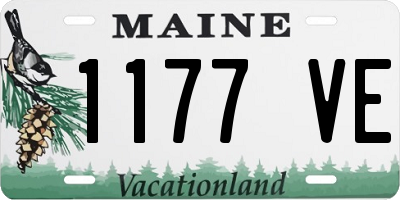 ME license plate 1177VE