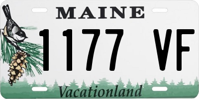 ME license plate 1177VF