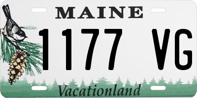 ME license plate 1177VG