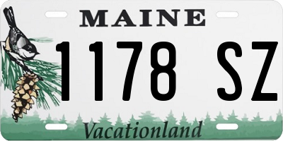 ME license plate 1178SZ