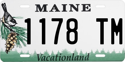 ME license plate 1178TM