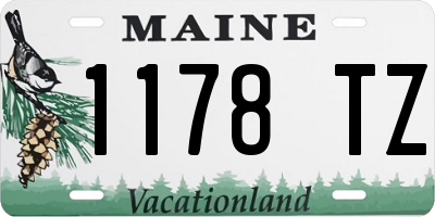 ME license plate 1178TZ