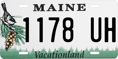ME license plate 1178UH