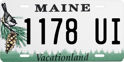 ME license plate 1178UI