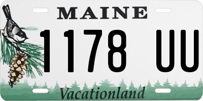 ME license plate 1178UU