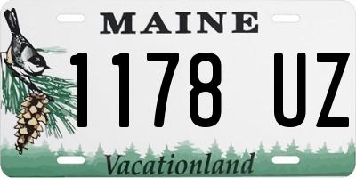 ME license plate 1178UZ